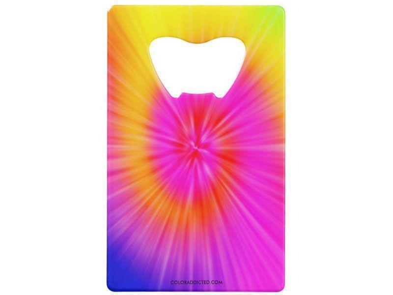 Credit Card Bottle Openers-TIE DYE Credit Card Bottle Openers-Rainbow Colors-from COLORADDICTED.COM-