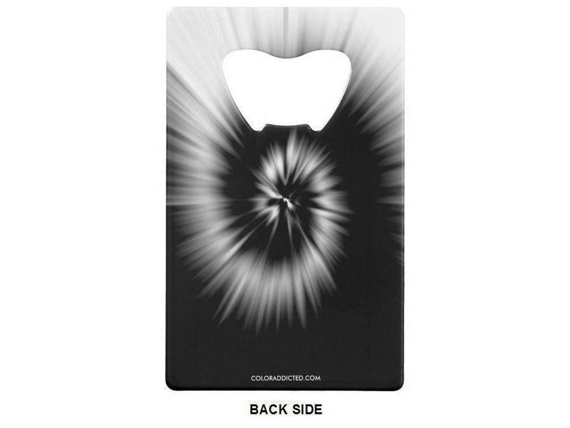 Credit Card Bottle Openers-TIE DYE Credit Card Bottle Openers-Black & White-from COLORADDICTED.COM-