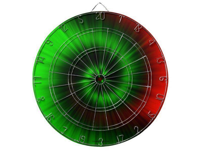 Dartboards-TIE DYE Dartboards (includes 6 Darts)-Greens &amp; Reds-from COLORADDICTED.COM-