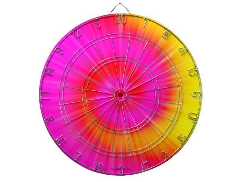 Dartboards-TIE DYE Dartboards (includes 6 Darts)-from COLORADDICTED.COM-