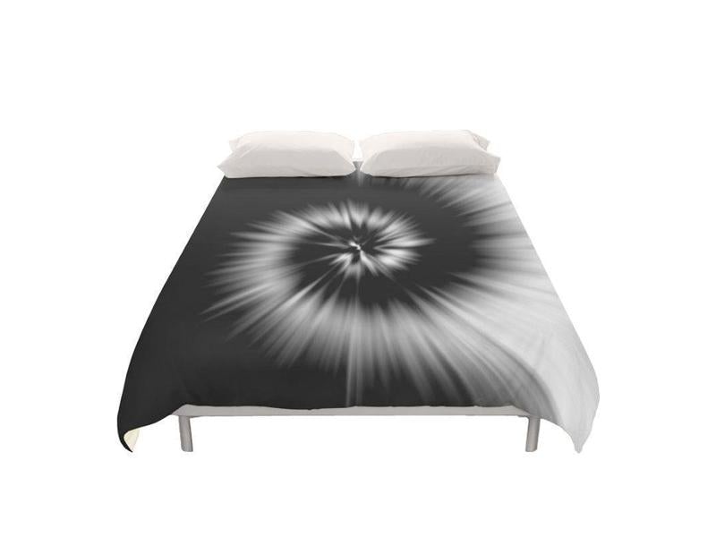 Duvet Covers-TIE DYE Duvet Covers-Black &amp; White-from COLORADDICTED.COM-