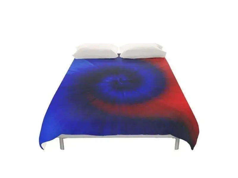 Duvet Covers-TIE DYE Duvet Covers-Blues & Reds-from COLORADDICTED.COM-