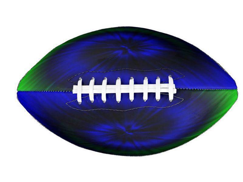 Footballs-TIE DYE Footballs &amp; Mini Footballs-Blues &amp; Greens-from COLORADDICTED.COM-