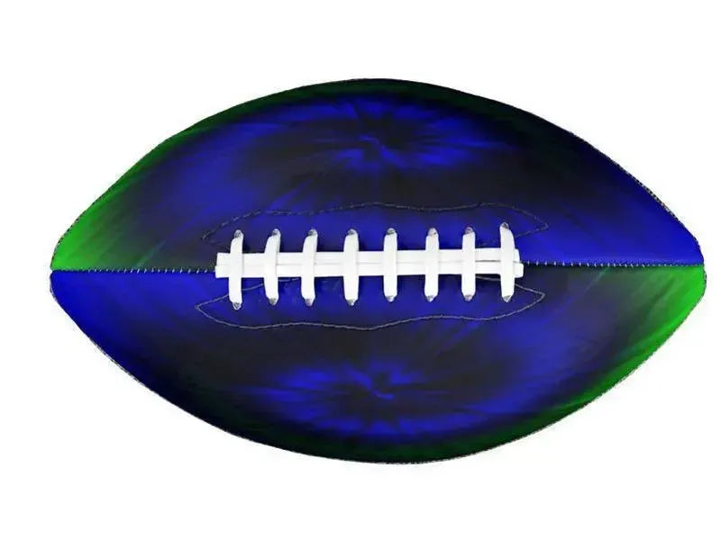 Footballs-TIE DYE Footballs & Mini Footballs-Blues & Greens-from COLORADDICTED.COM-