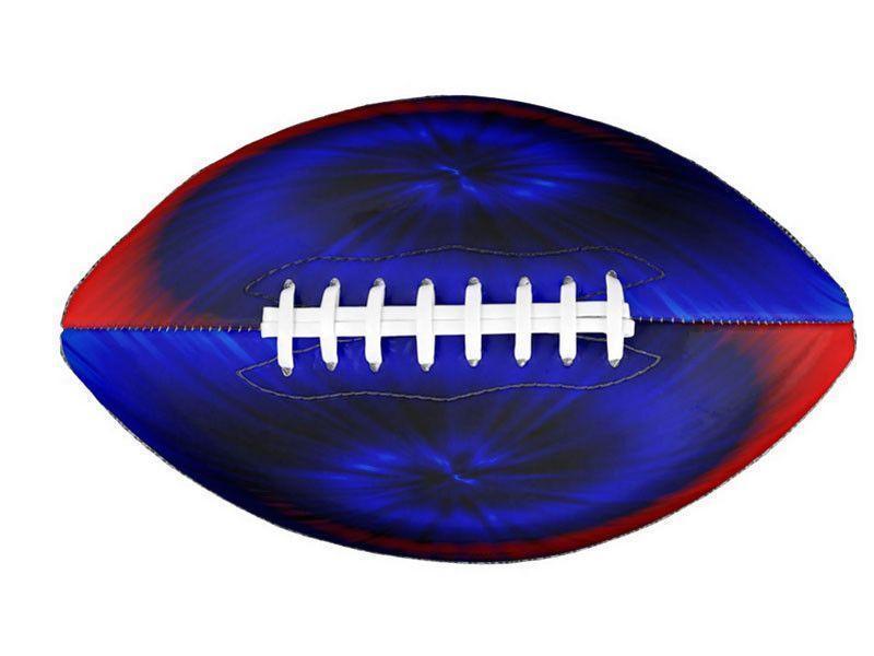 Footballs-TIE DYE Footballs &amp; Mini Footballs-Blues &amp; Reds-from COLORADDICTED.COM-