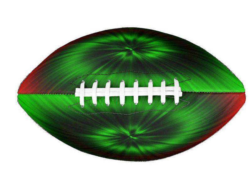 Footballs-TIE DYE Footballs &amp; Mini Footballs-Greens &amp; Reds-from COLORADDICTED.COM-