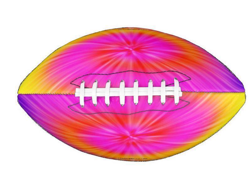 Footballs-TIE DYE Footballs &amp; Mini Footballs-Rainbow Colors-from COLORADDICTED.COM-