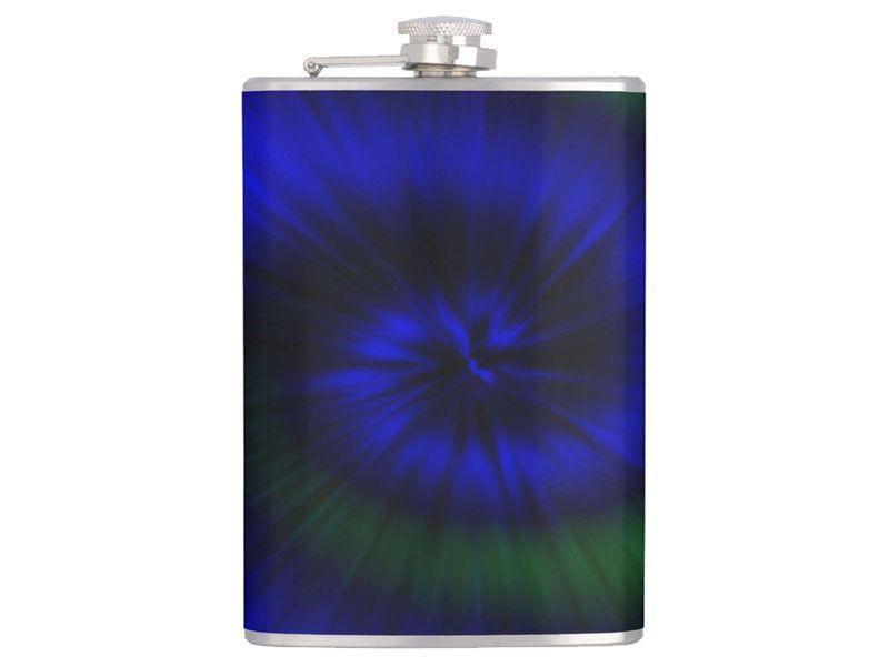 Hip Flasks-TIE DYE Hip Flasks-Blues &amp; Greens-from COLORADDICTED.COM-
