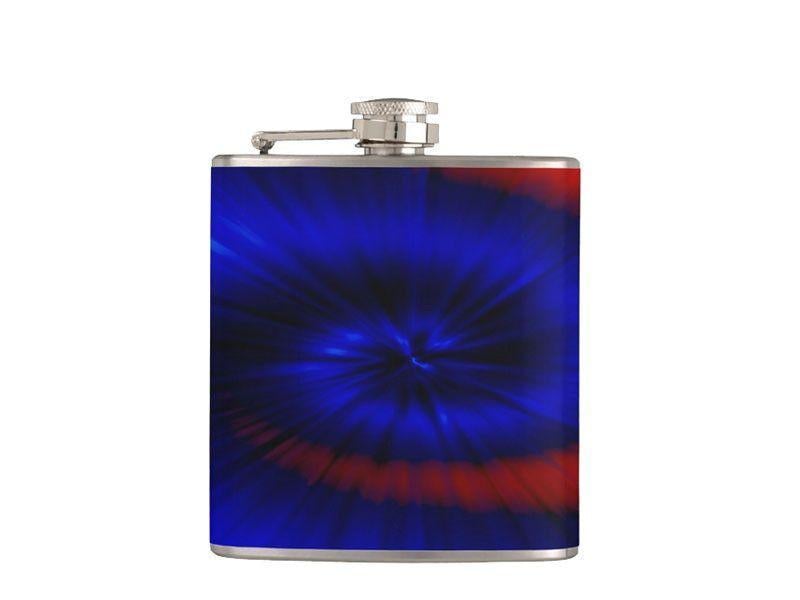 Hip Flasks-TIE DYE Hip Flasks-Blues &amp; Reds-from COLORADDICTED.COM-