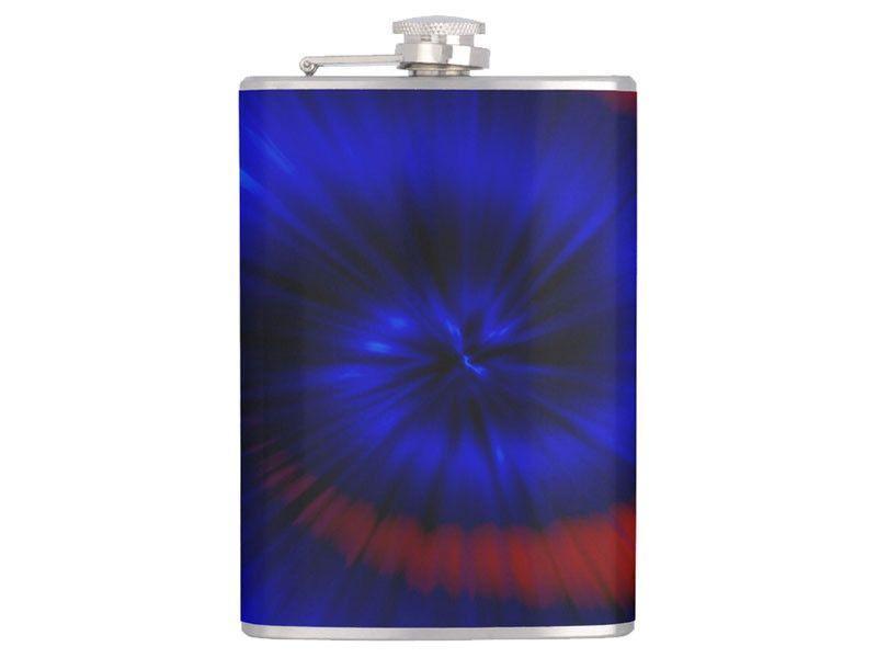 Hip Flasks-TIE DYE Hip Flasks-Blues &amp; Reds-from COLORADDICTED.COM-