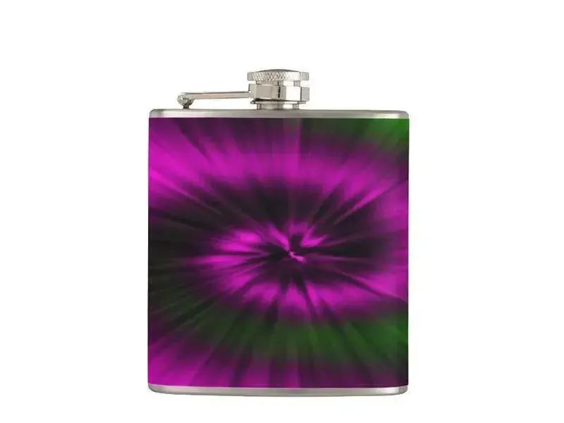 Hip Flasks-TIE DYE Hip Flasks-Magentas & Greens-from COLORADDICTED.COM-