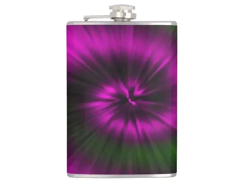Hip Flasks-TIE DYE Hip Flasks-Magentas & Greens-from COLORADDICTED.COM-