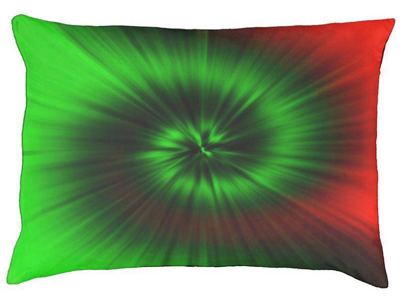 Dog Beds-TIE DYE Indoor/Outdoor Dog Beds-Greens &amp; Reds-from COLORADDICTED.COM-