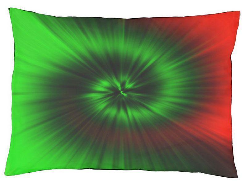 Dog Beds-TIE DYE Indoor/Outdoor Dog Beds-Greens &amp; Reds-from COLORADDICTED.COM-