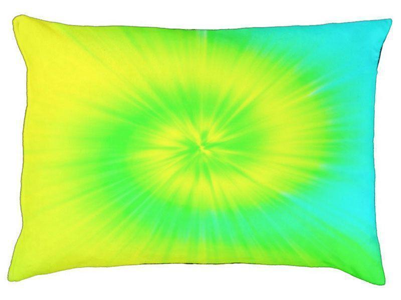 Dog Beds-TIE DYE Indoor/Outdoor Dog Beds-Yellows, Greens &amp; Turquoise-from COLORADDICTED.COM-