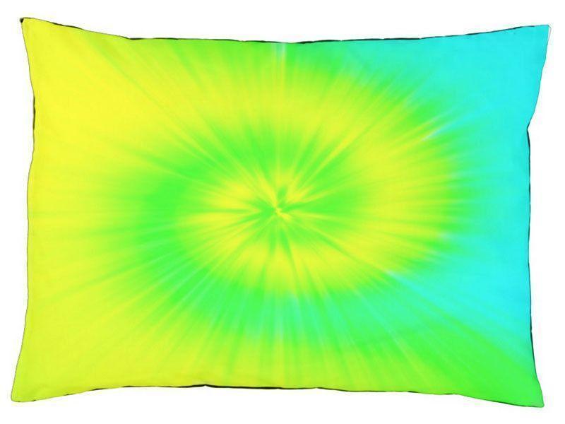 Dog Beds-TIE DYE Indoor/Outdoor Dog Beds-Yellows, Greens &amp; Turquoise-from COLORADDICTED.COM-