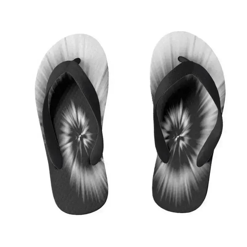 Kids Flip Flops-TIE DYE Kids Flip Flops-Rainbow Colors-from COLORADDICTED.COM-