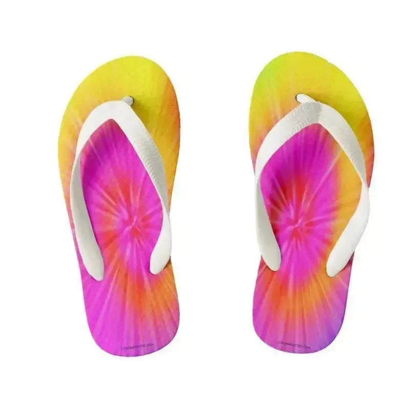 Kids Flip Flops-TIE DYE Kids Flip Flops-from COLORADDICTED.COM-