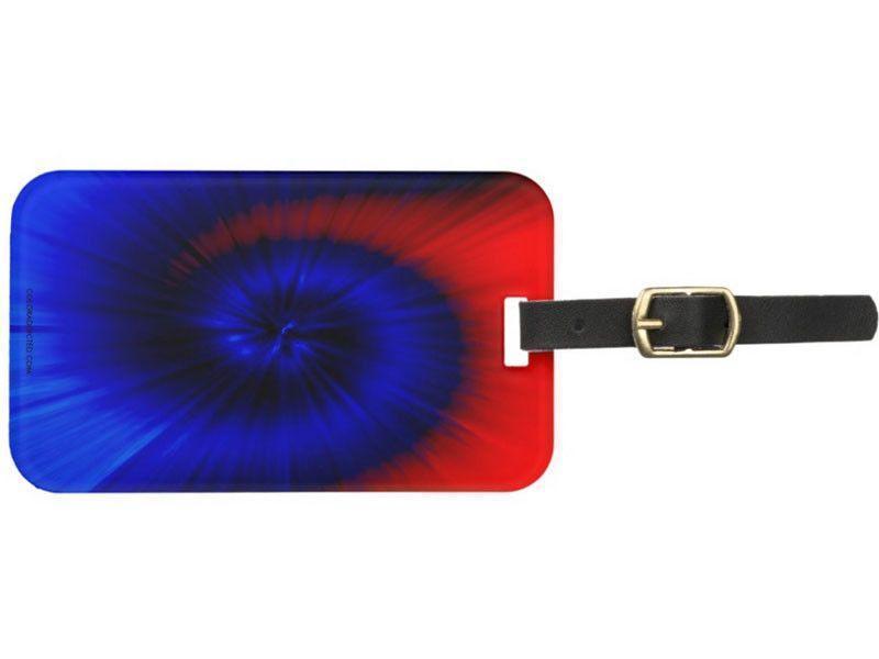 Luggage Tags-TIE DYE Luggage Tags-Blues &amp; Reds-from COLORADDICTED.COM-