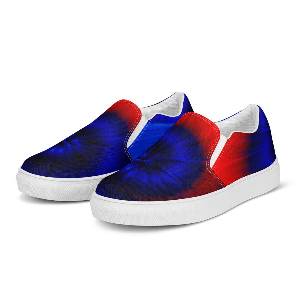 -TIE DYE Men’s &amp; Boys&#39; Slip-on Canvas Shoes-from COLORADDICTED.COM-