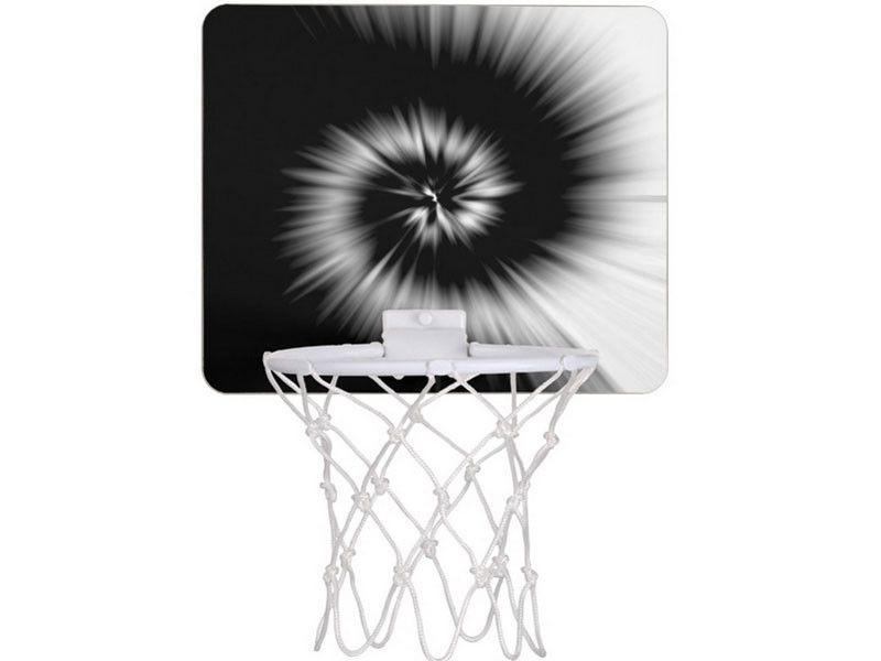 Mini Basketball Hoops-TIE DYE Mini Basketball Hoops-Black &amp; White-from COLORADDICTED.COM-