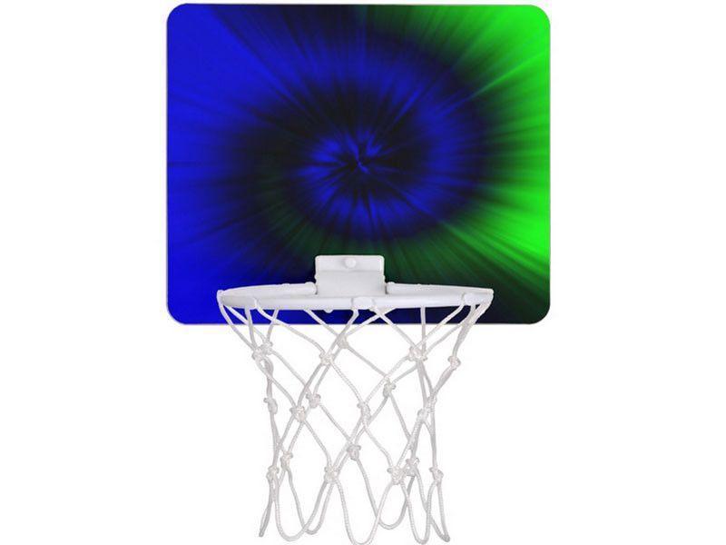 Mini Basketball Hoops-TIE DYE Mini Basketball Hoops-Blues &amp; Greens-from COLORADDICTED.COM-