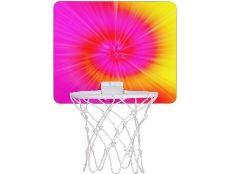 Mini Basketball Hoops-TIE DYE Mini Basketball Hoops-Fuchsias &amp; Magentas &amp; Reds &amp; Oranges &amp; Yellows-from COLORADDICTED.COM-