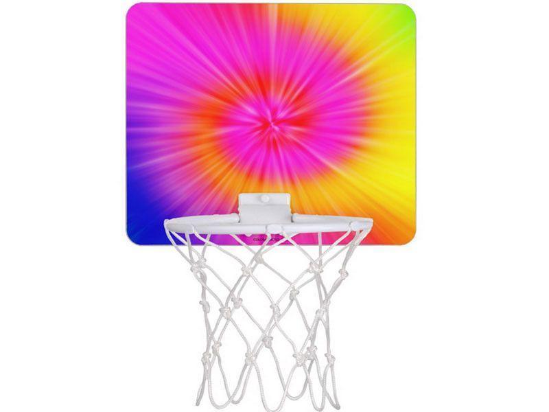 Mini Basketball Hoops-TIE DYE Mini Basketball Hoops-Rainbow Colors-from COLORADDICTED.COM-