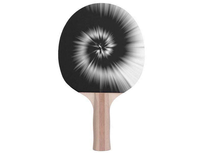 Ping Pong Paddles-TIE DYE Ping Pong Paddles-Black &amp; White-from COLORADDICTED.COM-