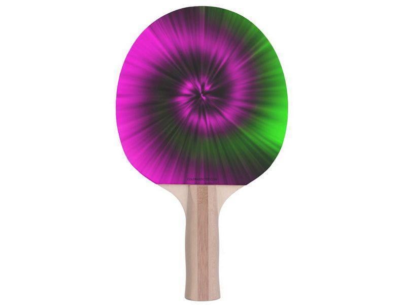 Ping Pong Paddles-TIE DYE Ping Pong Paddles-Magentas &amp; Greens-from COLORADDICTED.COM-