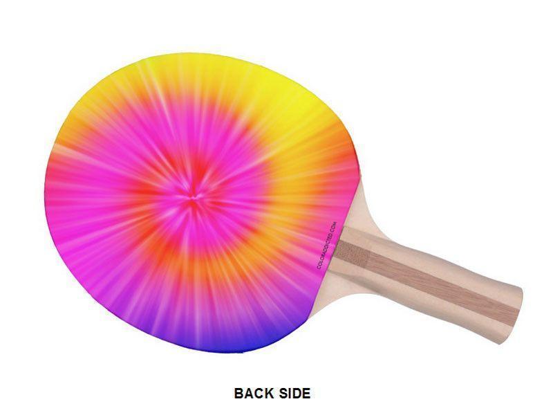 Ping Pong Paddles-TIE DYE Ping Pong Paddles-Rainbow Colors-from COLORADDICTED.COM-