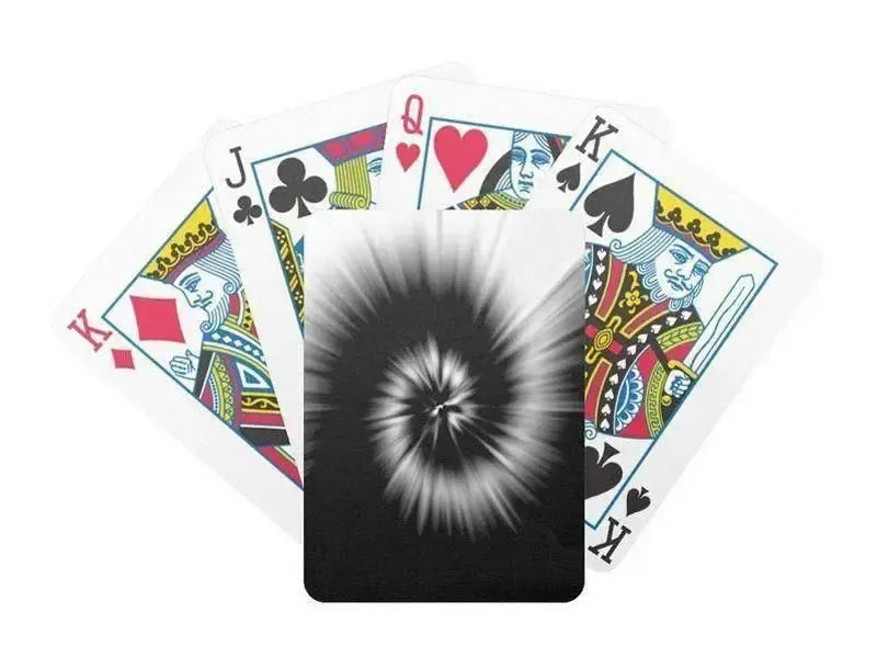 Playing Cards-TIE DYE Premium Bicycle® Playing Cards-Black & White-from COLORADDICTED.COM-