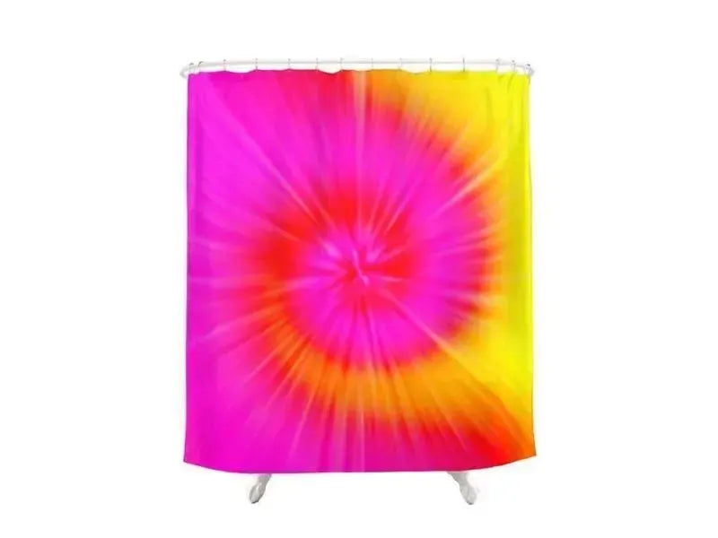 Shower Curtains-TIE DYE Shower Curtains-from COLORADDICTED.COM-
