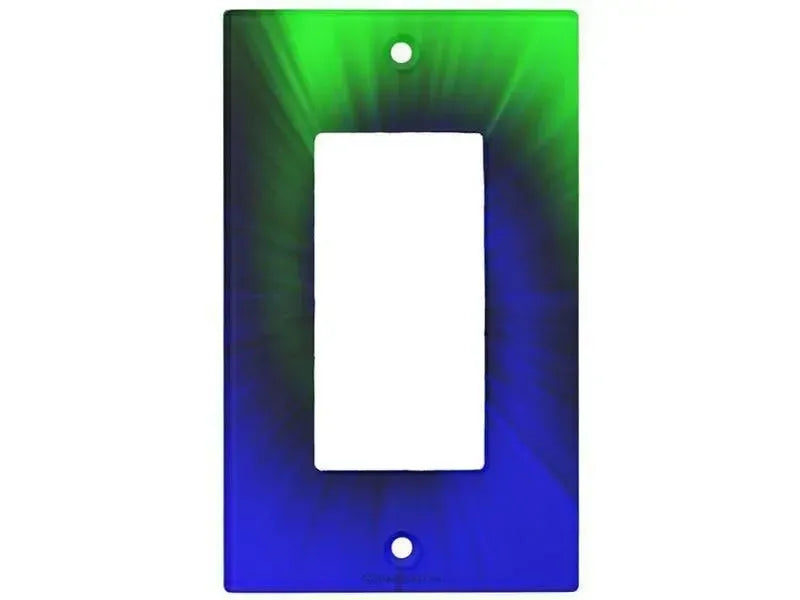 Rocker Light Switch Covers-TIE DYE Single, Double & Triple-Rocker Light Switch Covers-Blues & Greens-from COLORADDICTED.COM-