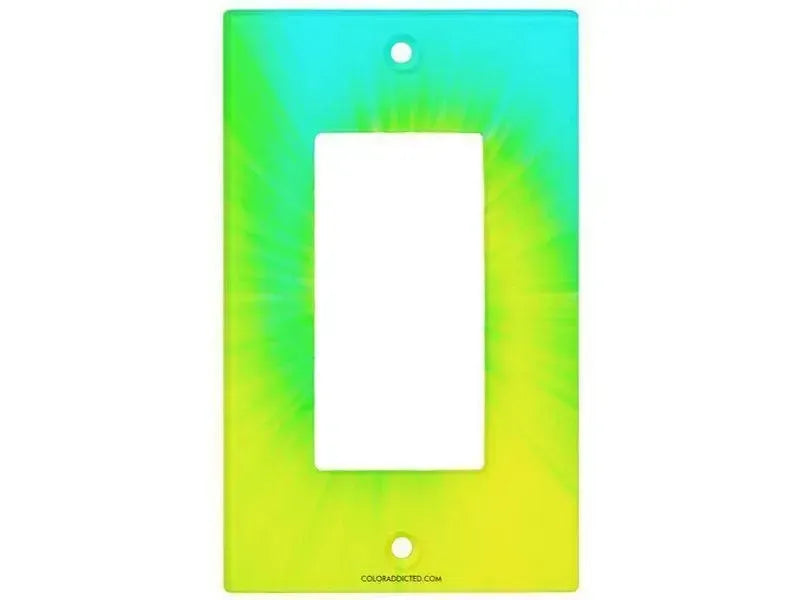 Rocker Light Switch Covers-TIE DYE Single, Double & Triple-Rocker Light Switch Covers-from COLORADDICTED.COM-
