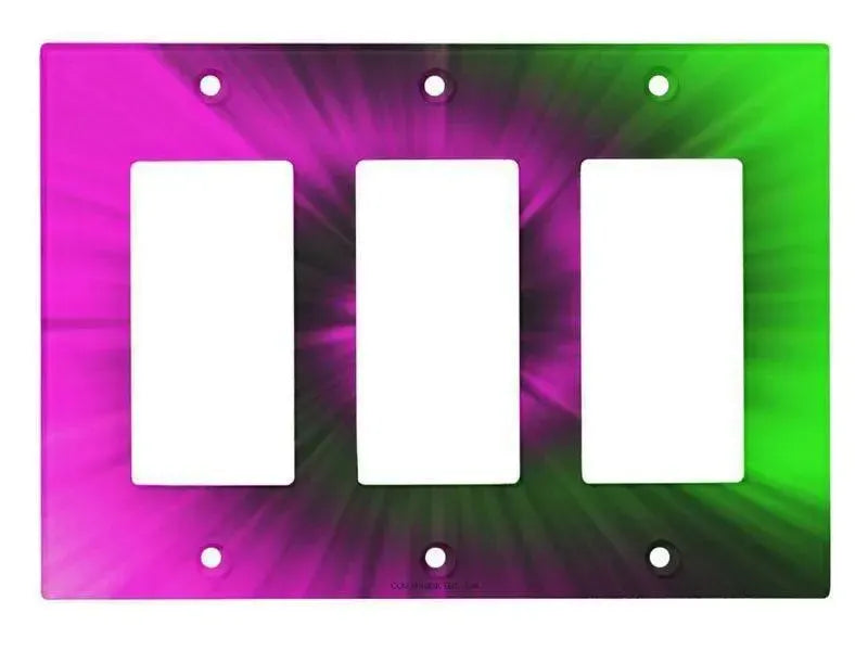 Rocker Light Switch Covers-TIE DYE Single, Double & Triple-Rocker Light Switch Covers-from COLORADDICTED.COM-