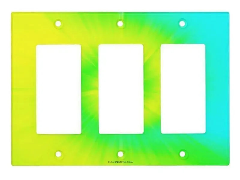 Rocker Light Switch Covers-TIE DYE Single, Double & Triple-Rocker Light Switch Covers-from COLORADDICTED.COM-