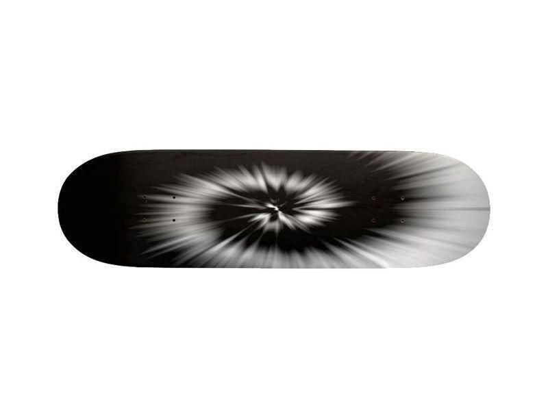 Skateboard Decks-TIE DYE Skateboard Decks-Black &amp; White-from COLORADDICTED.COM-