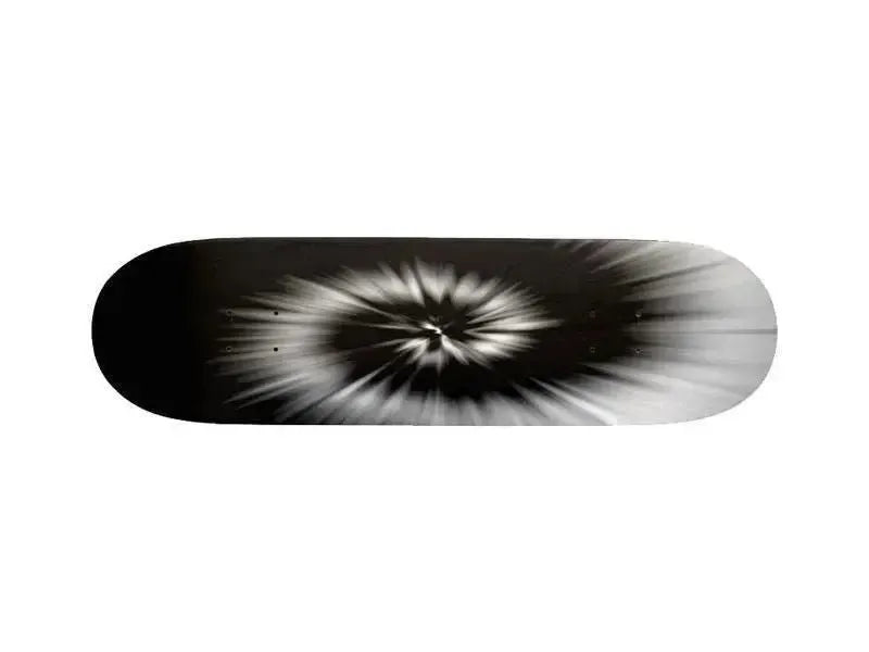 Skateboard Decks-TIE DYE Skateboard Decks-Black & White-from COLORADDICTED.COM-