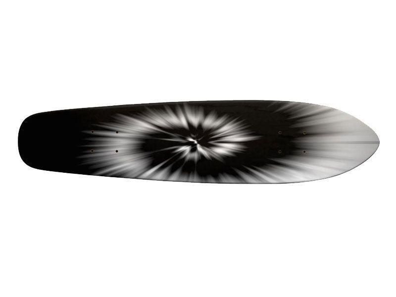 Skateboard Decks-TIE DYE Skateboard Decks-Black &amp; White-from COLORADDICTED.COM-