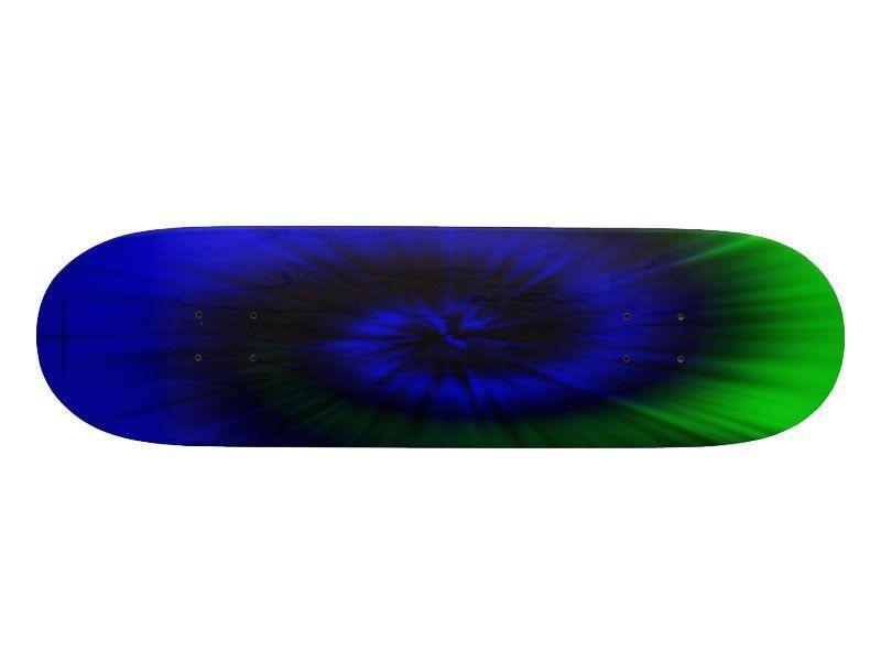 Skateboard Decks-TIE DYE Skateboard Decks-Blues &amp; Greens-from COLORADDICTED.COM-