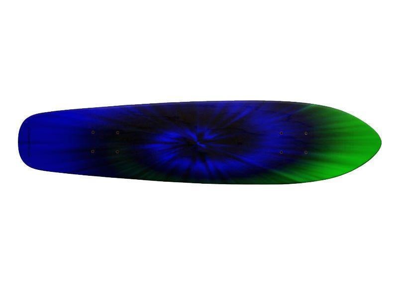 Skateboard Decks-TIE DYE Skateboard Decks-Blues &amp; Greens-from COLORADDICTED.COM-