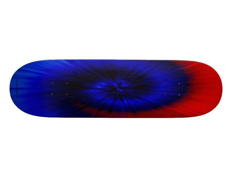 Skateboard Decks-TIE DYE Skateboard Decks-Blues &amp; Reds-from COLORADDICTED.COM-