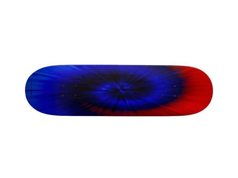 Skateboard Decks-TIE DYE Skateboard Decks-Blues &amp; Reds-from COLORADDICTED.COM-