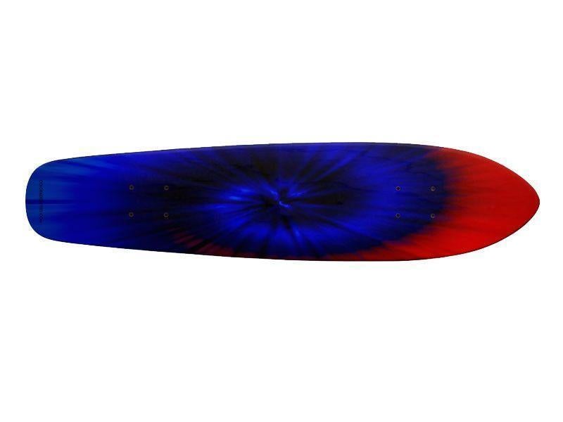 Skateboard Decks-TIE DYE Skateboard Decks-Blues &amp; Reds-from COLORADDICTED.COM-