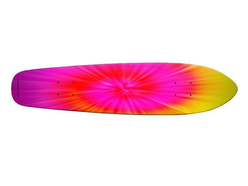 Skateboard Decks-TIE DYE Skateboard Decks-Fuchsias &amp; Magentas &amp; Reds &amp; Oranges &amp; Yellows-from COLORADDICTED.COM-