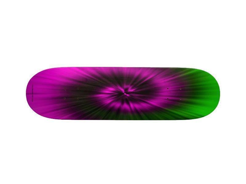 Skateboard Decks-TIE DYE Skateboard Decks-Magentas &amp; Greens-from COLORADDICTED.COM-