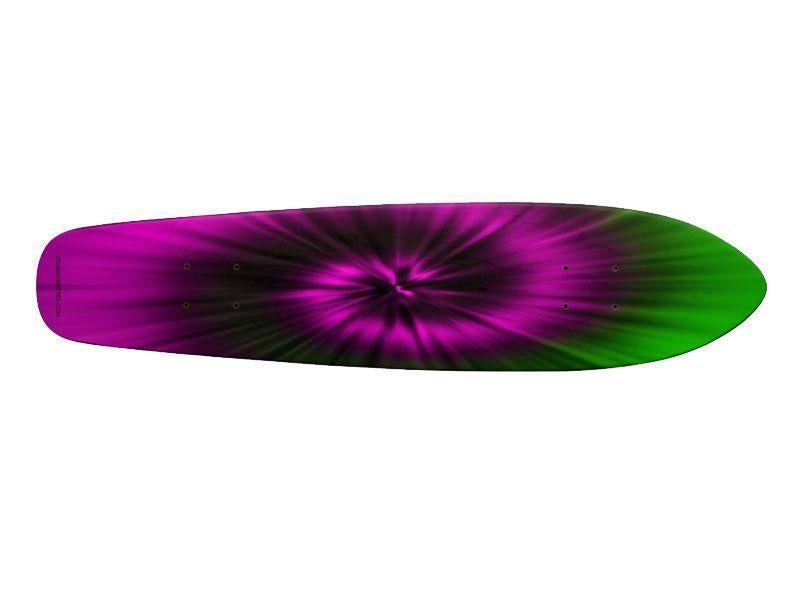 Skateboard Decks-TIE DYE Skateboard Decks-Magentas &amp; Greens-from COLORADDICTED.COM-