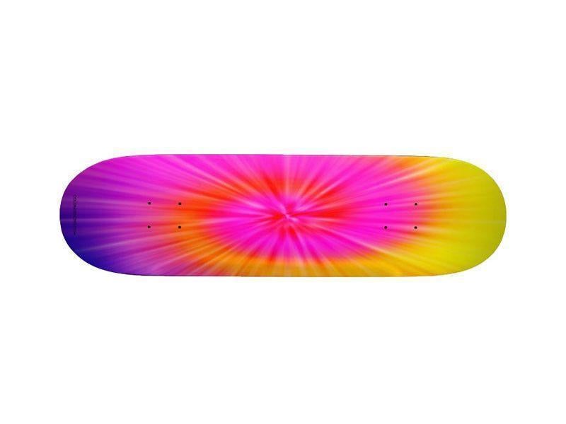 Skateboard Decks-TIE DYE Skateboard Decks-Rainbow Colors-from COLORADDICTED.COM-