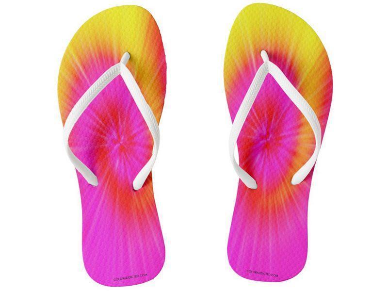 Flip Flops-TIE DYE Slim-Strap Flip Flops-from COLORADDICTED.COM-